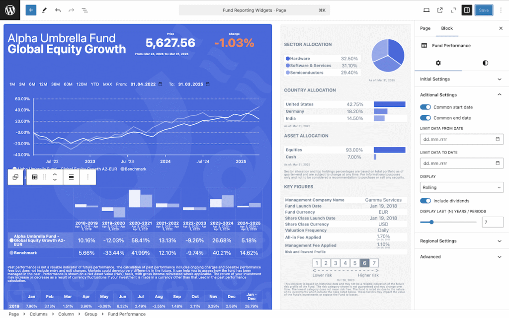 Fund Factsheet Automation