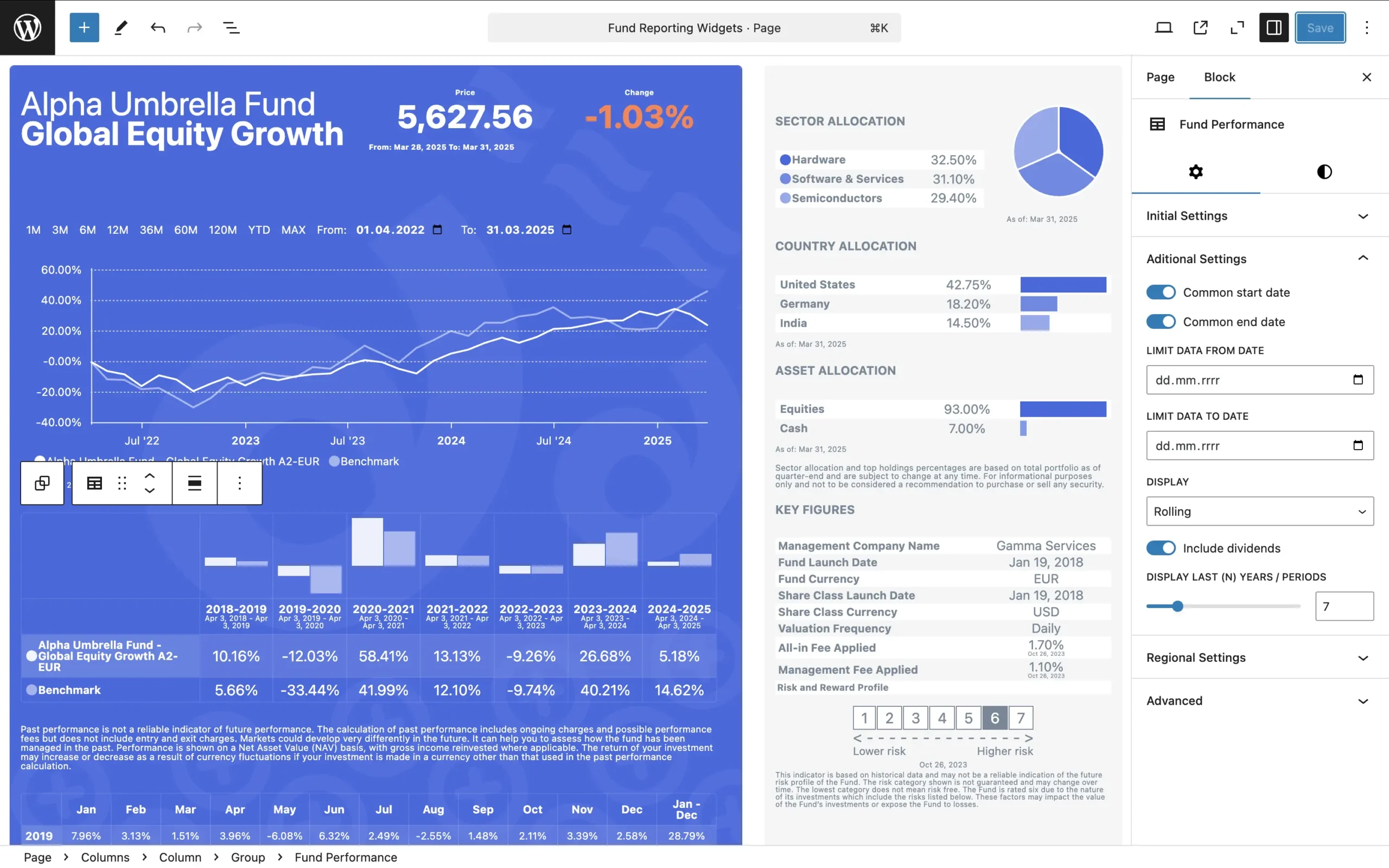 Fund Factsheet Production Software